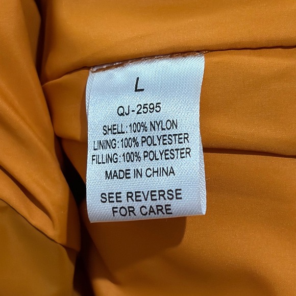 Zenana Outfitters Womens Mustard Yellow Quilted Puffer Vest Zip Front Large - Picture 10 of 11